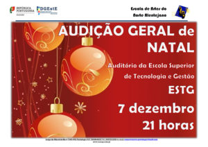 Audição Geral de Natal em Portalegre